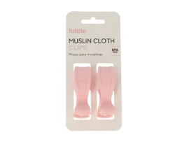 2 Pinzas para Muselinas Rosas