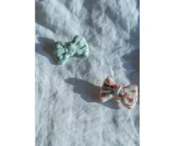 2 Pinzas para Pelo con Lazo de Coleta Fern Plaid