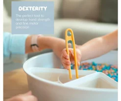 3 Pinzas Silicona Coral