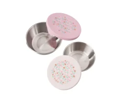 2 SnackBox Acero Inoxidable Flores