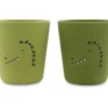 2 Vasos de Silicona Trixie Mr. Dino