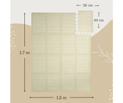 Alfombra de Juegos Puzle XL Beige