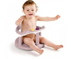 Asiento Baño Aquababy Rosa Empolvado/Blanco