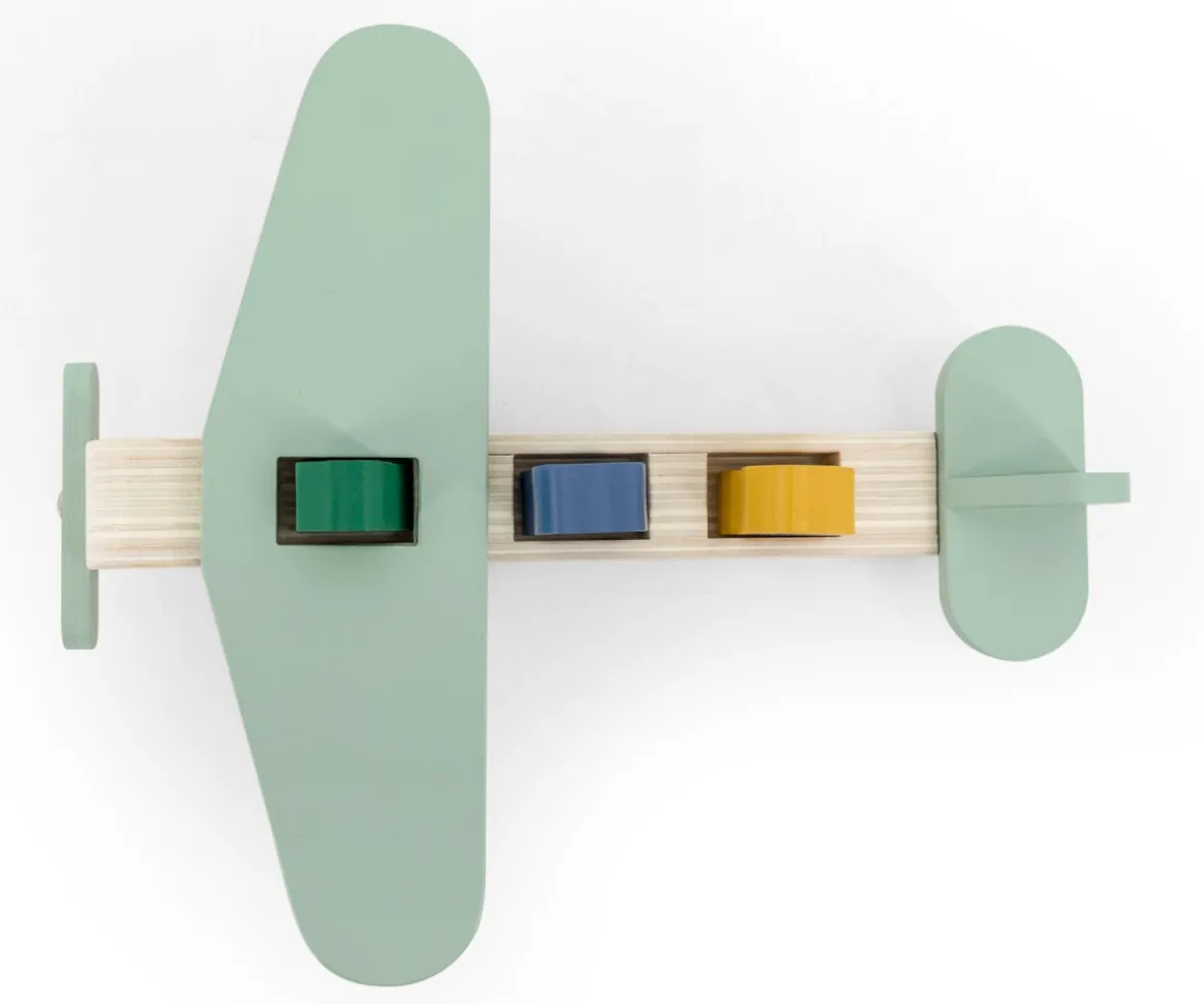 Avión Madera Animales