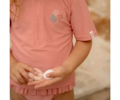 Bañador Pañal Sunny Flowers Carmín