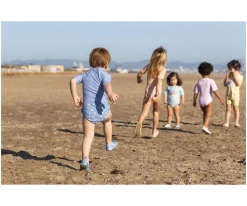 Bañador Pañal Volantes Crab Coral