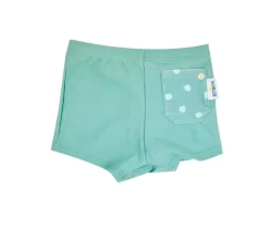 Bañador Short Protección Solar Lunares menta
