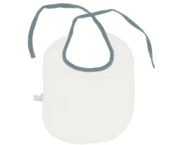 Babero Algodón Rainbow Dots Azul Personalizable