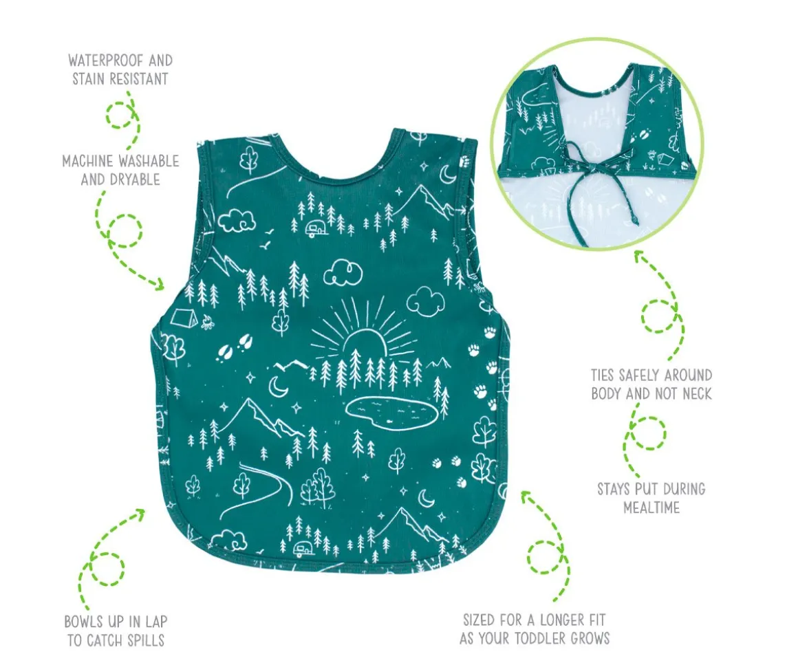 Babero con Manga Corta Bapron Baby Pine Forest