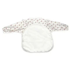 Babero con Mangas Botton Flores