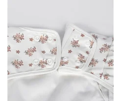 Babero con Mangas Botton Flores