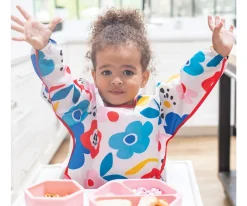 Babero con Mangas Impermeable Checkers Black