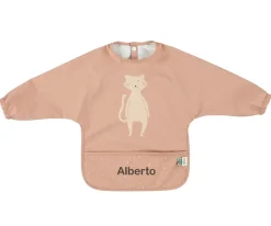 Babero Con Mangas Impermeable Mr. Cat Personalizable