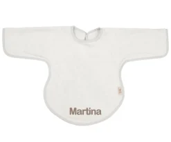 Babero con Mangas Silver Grey Personalizable