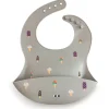 Babero de Silicona Ice Cream-Grey