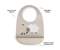 Babero de Silicona Sheepy
