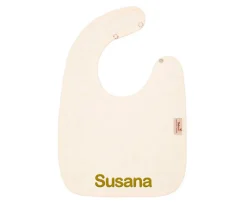 Babero Doble Timboo Daisy White Personalizable