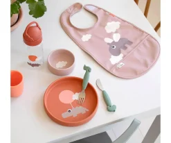 Babero Done by Deer Happy Clouds Pink