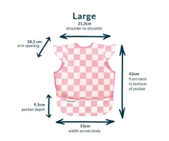 Babero Impermeable Checkers Pink