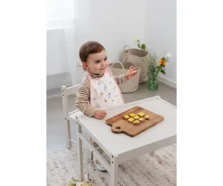 Babero Impermeable Extra Grande Happy Fruits Peach