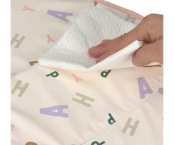 Babero Impermeable Extra Grande Happy Fruits Peach