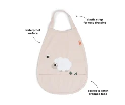 Babero Pull-Over Tiny Farm Powder