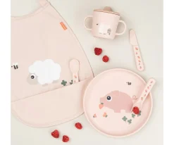 Babero Pull-Over Tiny Farm Powder