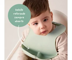 Babero Silicona Enrollable Ocean