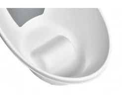 Bañera Shnuggle Blanca Respaldo Gris Estrellitas