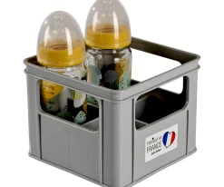 Bandeja para 4 Biberones Gris