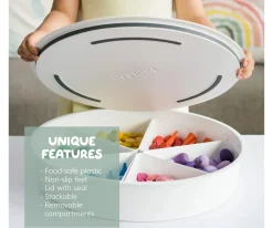 Bandeja Sensorial PlayTray con Compartimentos y Tapa Extraíbles