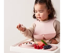 Bandeja Silicona Roll + Go con Cuchara Blush