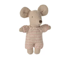 Bebé Ratón en Capazo Rosa