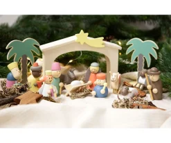 Belén de Madera Cuento de Navidad