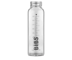 Biberón Cristal BIBS Blush 225ml + Fundas Biberón Large