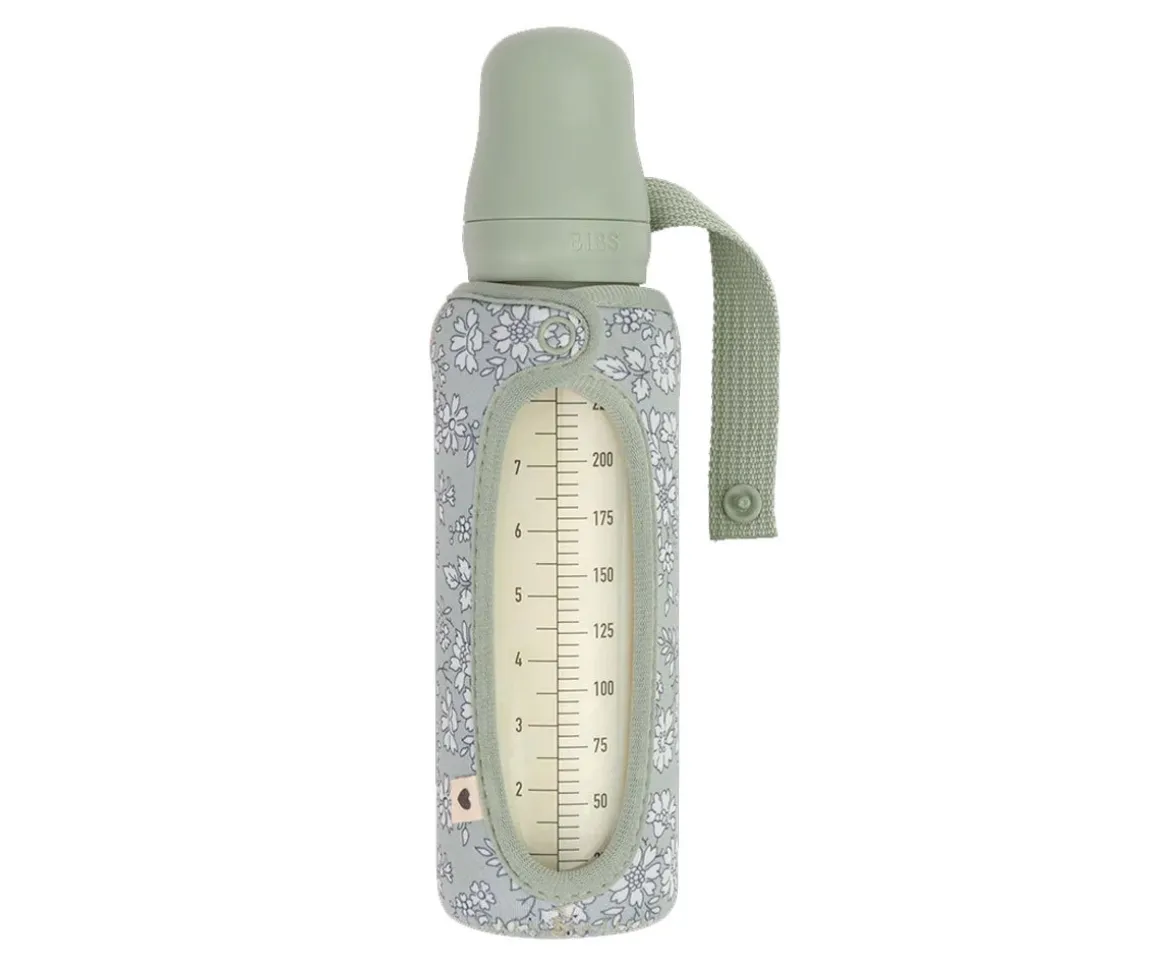 Biberón Cristal BIBS Ivory 225ml + Funda Biberón Regalo