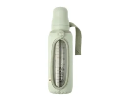 Biberón Cristal BIBS Sage 225ml + Funda Biberón Large