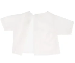Blusa Popelín Blanca para Muñeco
