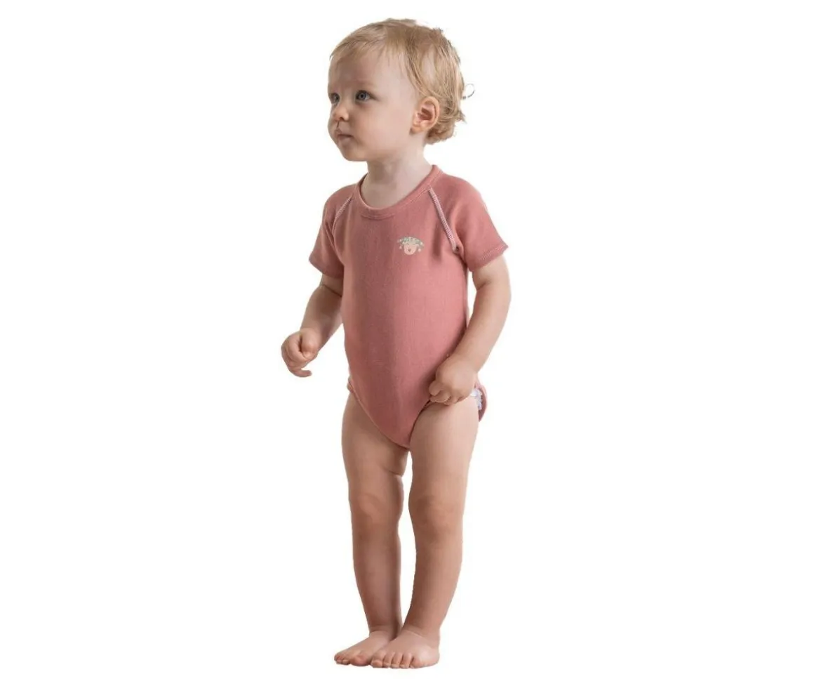 Body Bebé (0-36meses) Manga Corta Warm Old Rose