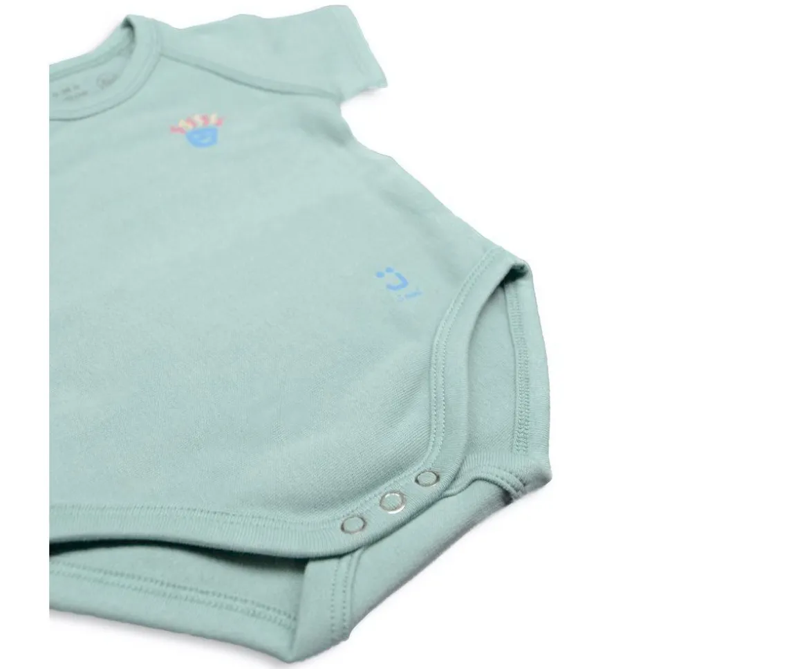 Body Bebé (0-36meses) Manga Corta Warm Eucalyptus