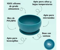 Bol con Ventosa Silicona Elefante