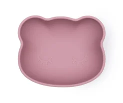 Bol con Ventosa y Tapa Oso Dusty Rose