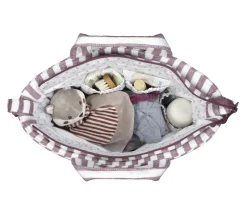 Bolsa Canastilla Cherry Rayas