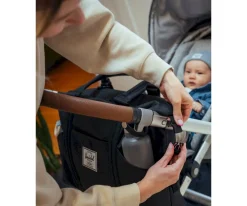 Bolsa Canastilla con Cambiador Strand Duffle Iceberg Green Crosshatch