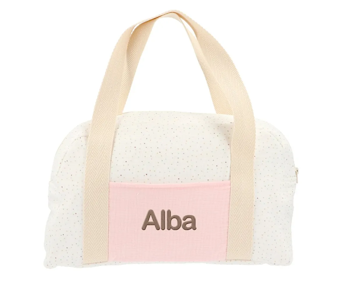 Bolsa de Deporte Rainbow Dots Rosa Personalizable
