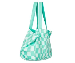 Bolsa de Playa Check Verde Personalizable