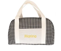 Bolsa Deporte Vichy Negro Personalizable