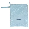 Bolsa Impermeable Grande Leaves Blue Personalizable