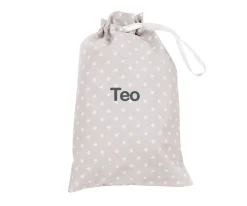 Bolsa Merienda Classic Star Gris Personalizable