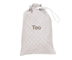 Bolsa Merienda Classic Star Gris Personalizable